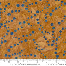 Blue Ridge Batiks Cotton Fabric 4367 Blue Dots rust