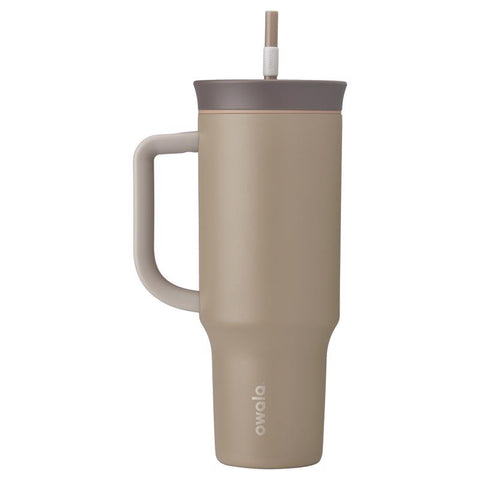 Owala 40 oz Straw Tumbler Mug in down to earth brown