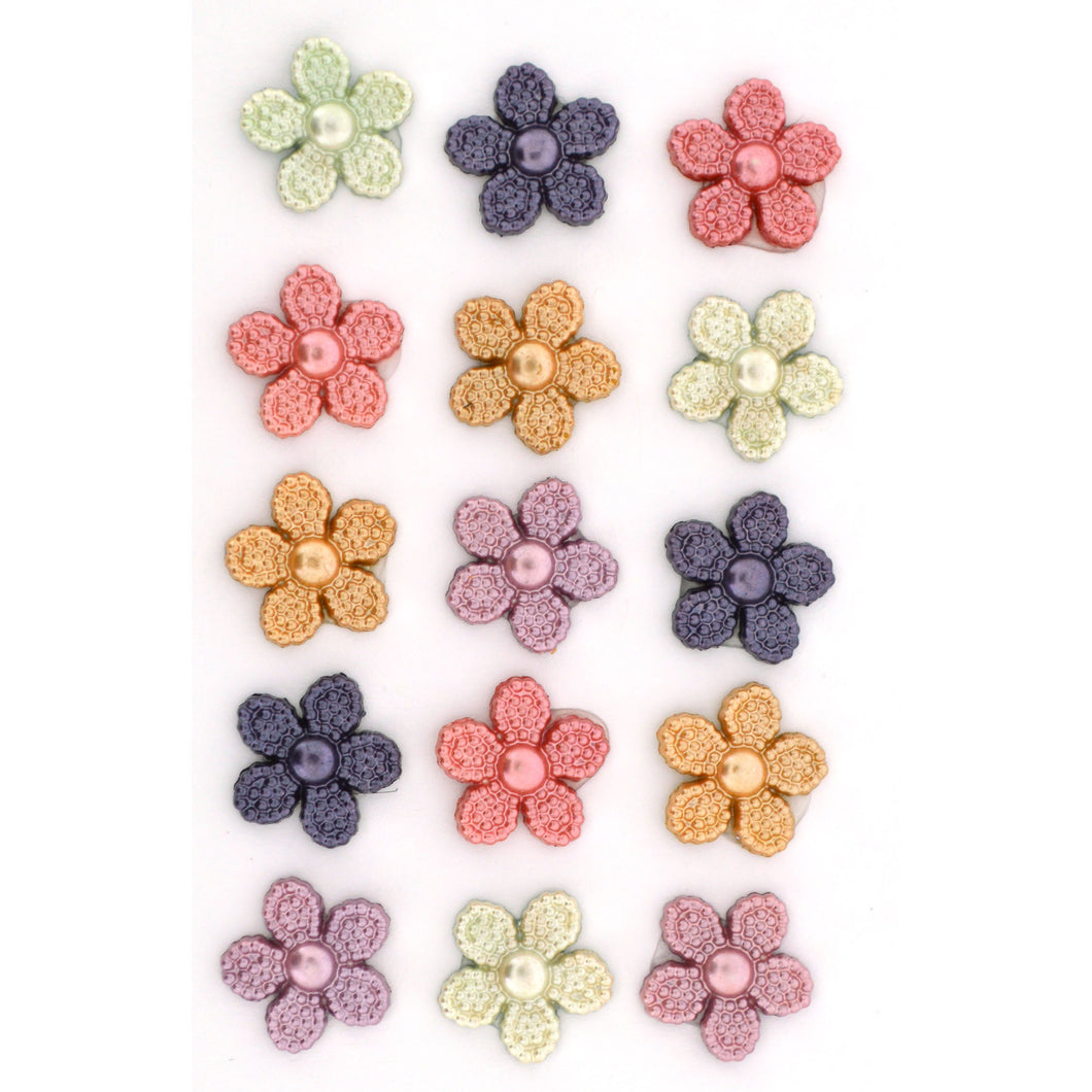 Pearl Flowers Buttons