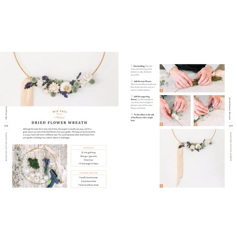 Dried Flower Wreath pages from Backyard Cutting Garden by Trisha Snyder