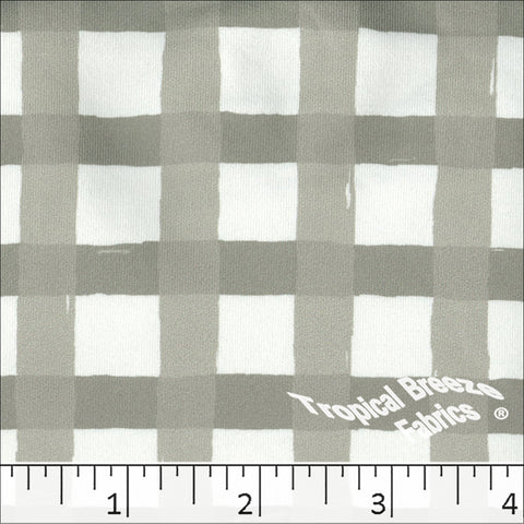 driftwood, Double Brushed Knit Window Pane Print Fabric 572629