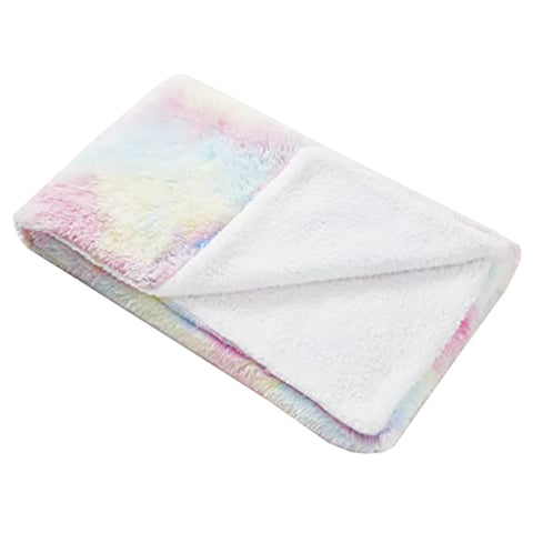 Pastel Rainbow Sherpa Throw Blankets DTR1185