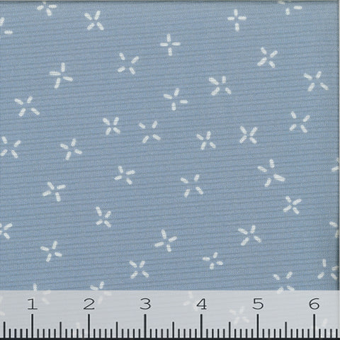 duty-blue-Fashion Print Rib Knit Fabric CA-22