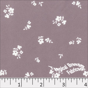 Dusty Lavender, Tamara Floral Print Dress Fabric 578512