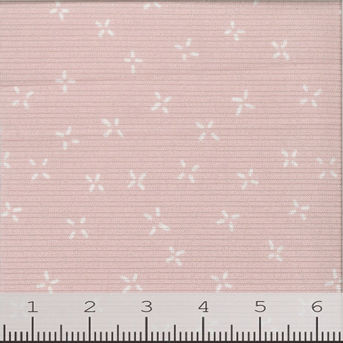 dusty pink, Fashion Print Rib Knit Fabric CA-22