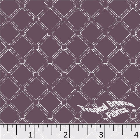 dusty plum, Standard Weave Diamond Print Poly Cotton Fabric 6257