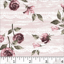 Dusty Rose, Standard Weave Floral Print Dress Fabric 6200