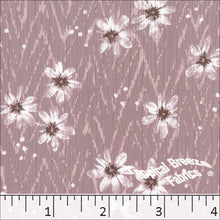 dusty rose, Yoryu Floral Print Polyester Fabric 048519