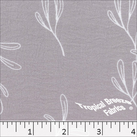 dusty lavender, Dream Crepe Leafy Print 042519