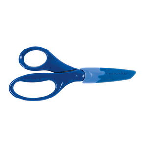 Fiskars 5-inch Blue Handle Children's Pointed Tip Scissors with Eraser Sheath