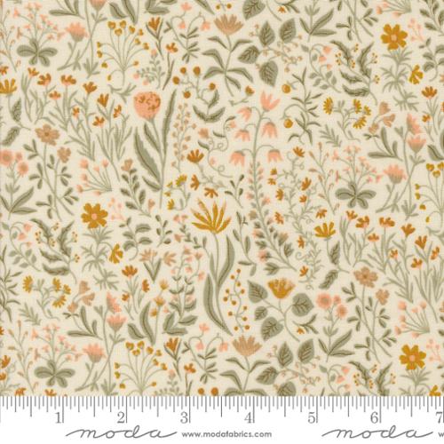 eggshell, Rainier Collection Mountain Meadow Cotton Fabric 38141
