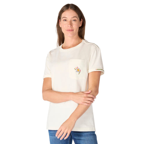 Carhartt women's dearborn short sleeve tee in eggshell