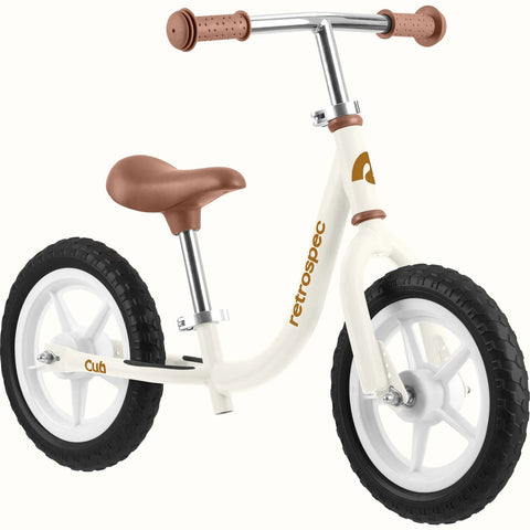 Retrospec Cub 12-inch Children's Balance Bike in eggshell
