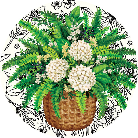 Custom Decor accent magnet showing elegant fern