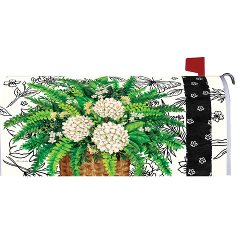 Mailbox cover showing Elegant Fern