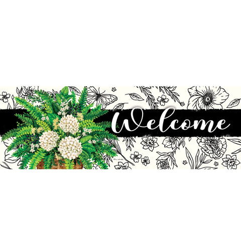 Custom Decor Signature Sign showing elegant fern