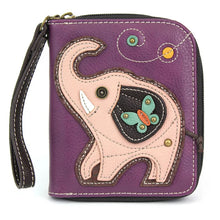 Elephant Zip-Around Wallet