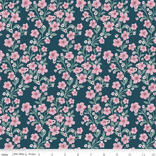 Buds and Butterflies Collection Trailing Bliss Cotton Fabric C15351 emerald