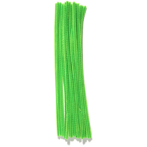 Emerald green chenille stems