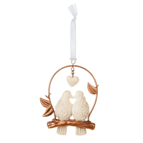 Copper Love Birds Anniversary Ornament ER642228