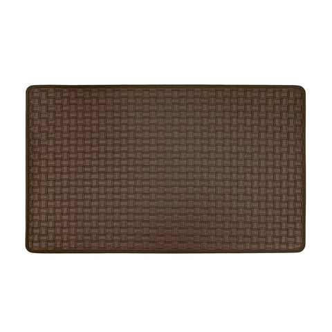 Espresso Woven-Embossed Anti-Fatigue Mat