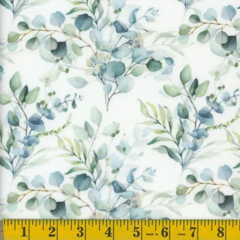 Kirra Eucalyptus Minky Stretch Fabric 145328