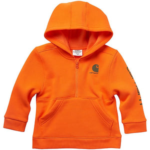 Boys' Long-Sleeve Half-Zip Sweatshirt CA6273-E165 Orange
