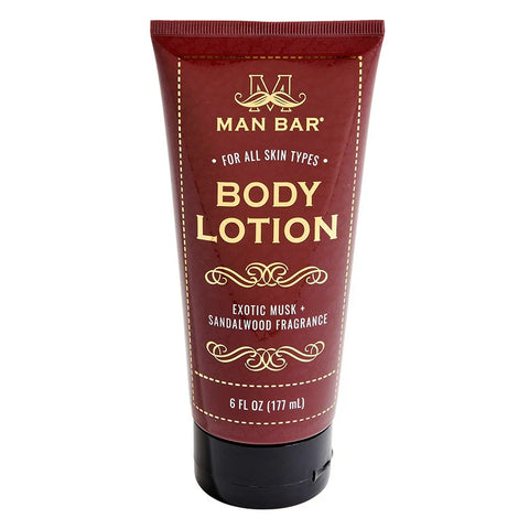 Man Bar Body Lotion exotic musk + sandalwood fragrance