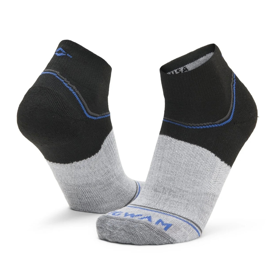 Black SynchroKnit Surpass Lightweight Quarter Socks F2443