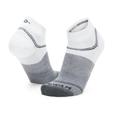 White SynchroKnit Surpass Lightweight Quarter Socks F2443