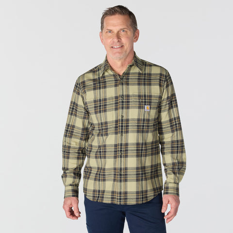 Faded Fatigue Men's Rugged Flex Long-Sleeve Plaid Shirt 107010