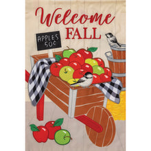 Fall & Winter Burlap Garden Flags fall apples