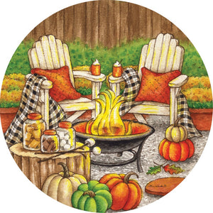 Fall and Winter Accent Magnets fall fire pit