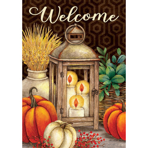 Fall & Winter Garden Flags fall lantern