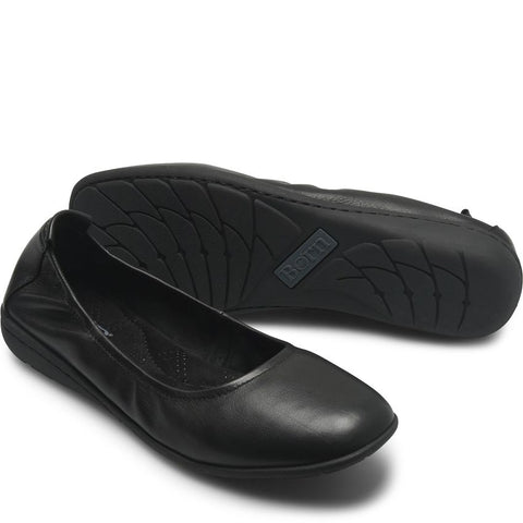 Pair of Born women's Felicity black dress ballet flat shoes