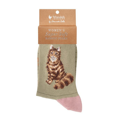 feline fabulous, Women's Stitched Socks