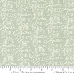 Happiness Blooms Collection Words of Love Cotton Fabric fern