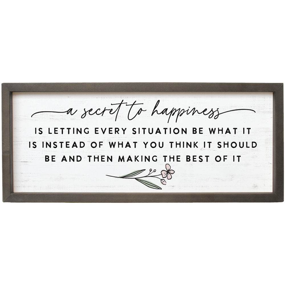 Secret to Happiness Farmhouse Frame FF1285