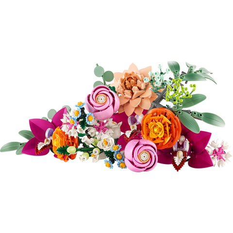 finished, LEGO Botanicals Pretty Pink Flower Bouquet for Home D�cor 10342