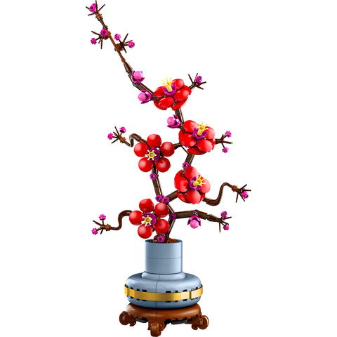 finished, LEGO Icons Plum Blossom Flower Decor Display Set 10369