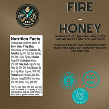 Sweet & Spicy Fire Honey Nutrition Facts and Ingredients