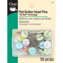 Flat button head pins