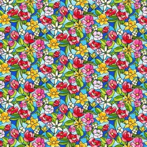 Fancy Glass Cotton Fabric Collection 29 flowers