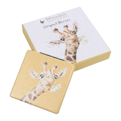 Flowers giraffe Compact Mirror