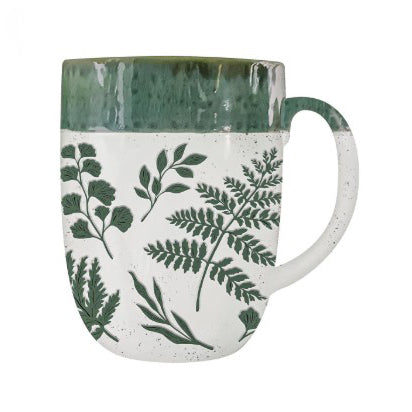green foliage, Ceramic Coffee Cup with Gift Box CO