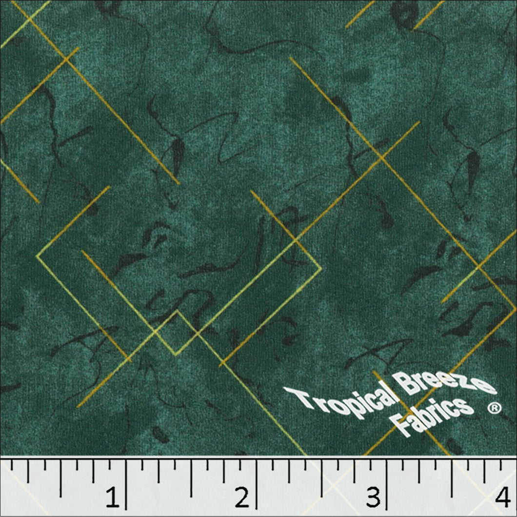 forest green, Liverpool Geometric Print Fabric 32952