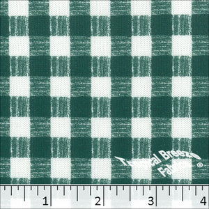 Forest Green, Plaid Sweater Knit Print Fabric 32948