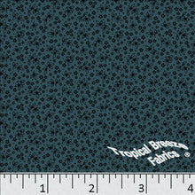 Standard Weave Tiny Floral Print Poly Cotton Fabric 6073 forest green