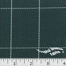Window Pane Plaid Knit Polyester Fabric 32341 forest green