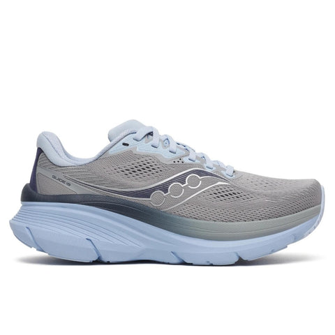 Saucony women's Guide 19 running shoe in fossil/skyward blue
